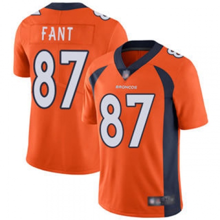 لي غسالة الصحون Broncos #87 Noah Fant Orange Team Color Men's Stitched Football Vapor Untouchable Limited Jersey لي غسالة الصحون